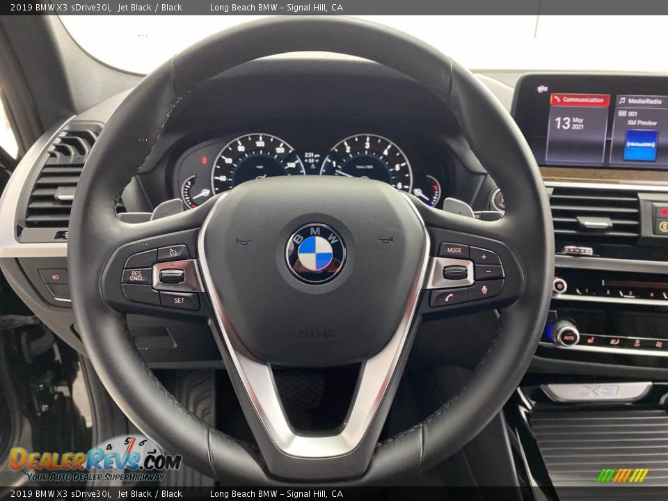 2019 BMW X3 sDrive30i Jet Black / Black Photo #18