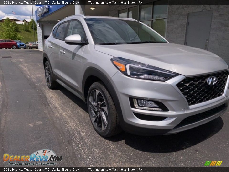 2021 Hyundai Tucson Sport AWD Stellar Silver / Gray Photo #1