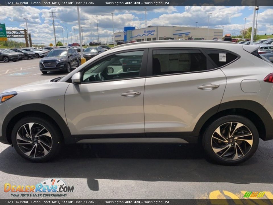 2021 Hyundai Tucson Sport AWD Stellar Silver / Gray Photo #6