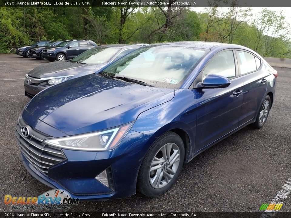 2020 Hyundai Elantra SEL Lakeside Blue / Gray Photo #1