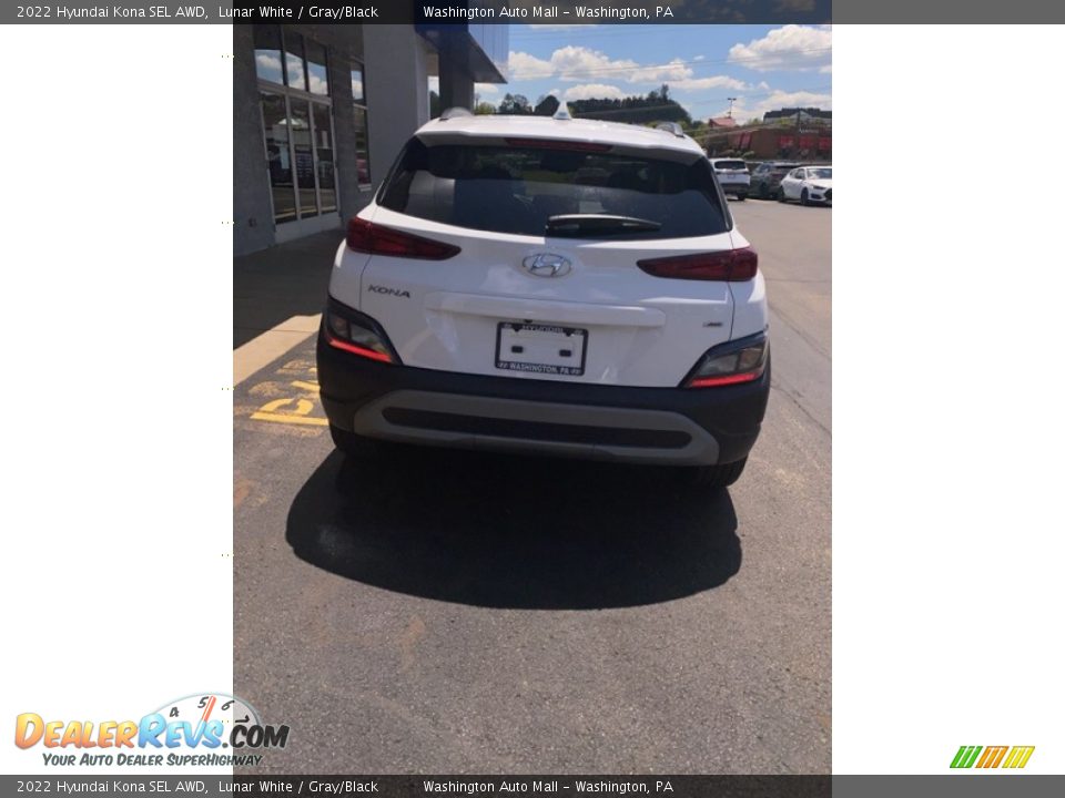 2022 Hyundai Kona SEL AWD Lunar White / Gray/Black Photo #3