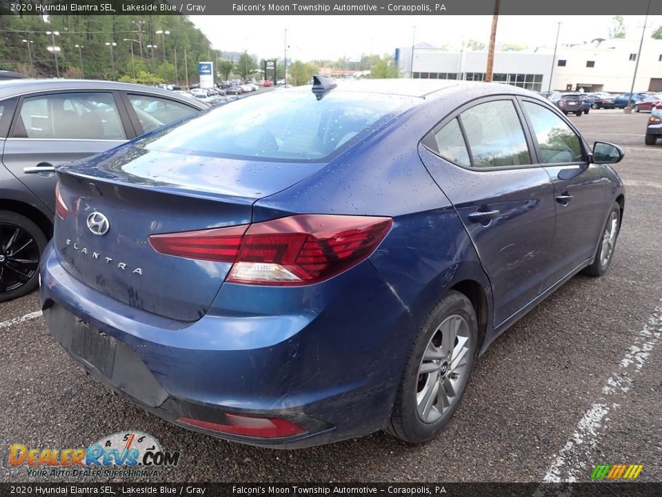 2020 Hyundai Elantra SEL Lakeside Blue / Gray Photo #4