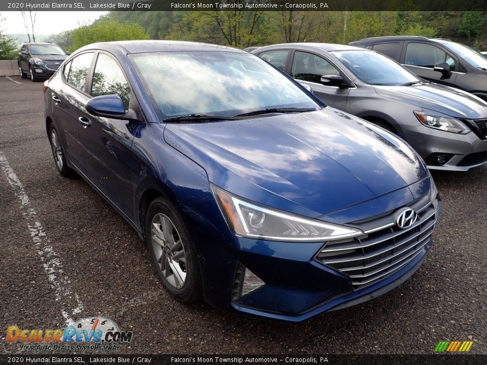 2020 Hyundai Elantra SEL Lakeside Blue / Gray Photo #5