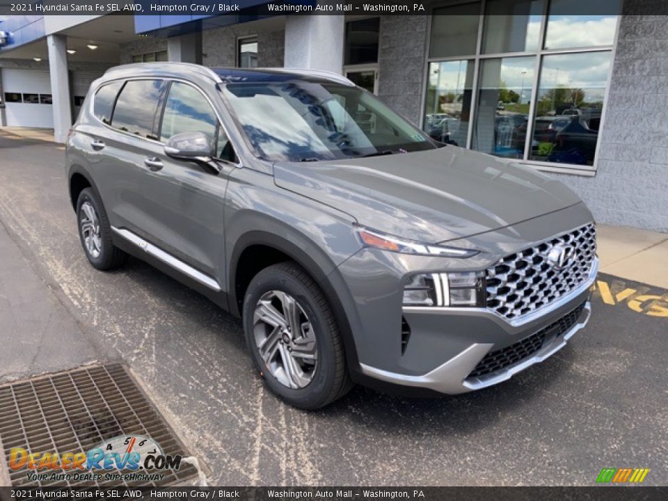 2021 Hyundai Santa Fe SEL AWD Hampton Gray / Black Photo #1