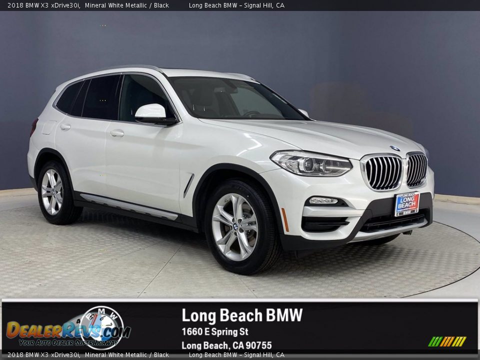 2018 BMW X3 xDrive30i Mineral White Metallic / Black Photo #1