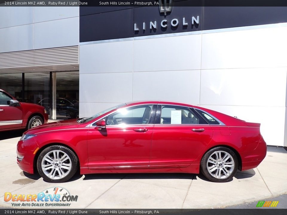 Ruby Red 2014 Lincoln MKZ AWD Photo #2