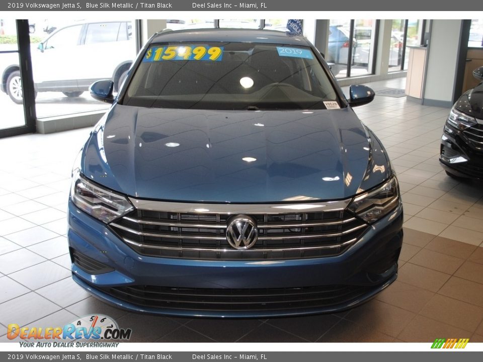 2019 Volkswagen Jetta S Blue Silk Metallic / Titan Black Photo #3
