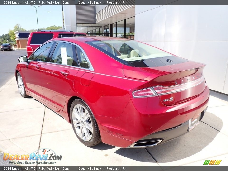 2014 Lincoln MKZ AWD Ruby Red / Light Dune Photo #3