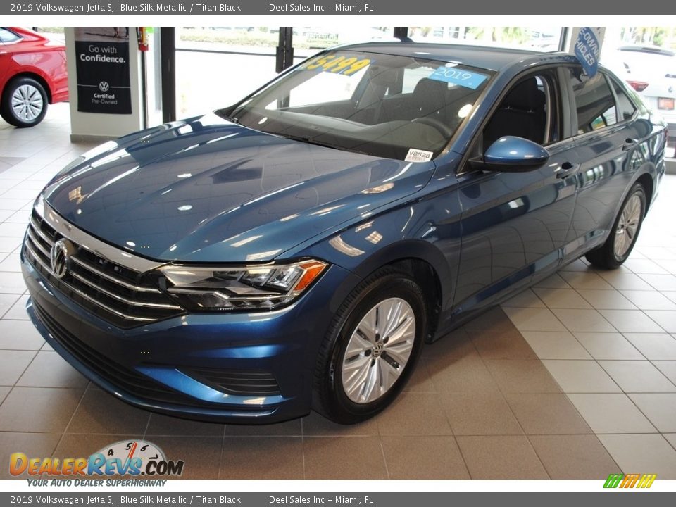 2019 Volkswagen Jetta S Blue Silk Metallic / Titan Black Photo #4