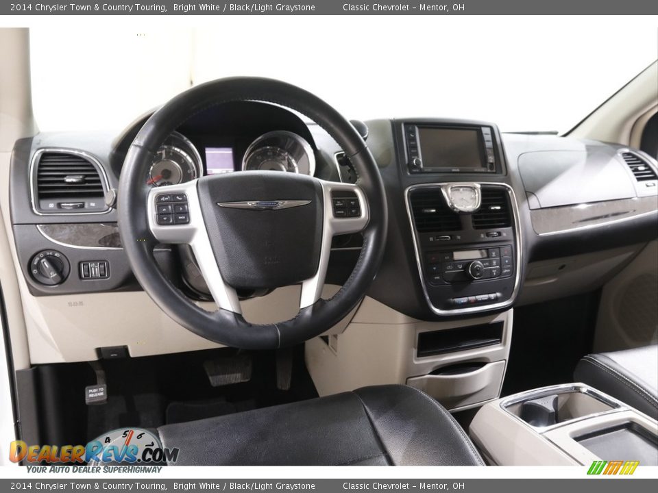 2014 Chrysler Town & Country Touring Bright White / Black/Light Graystone Photo #6