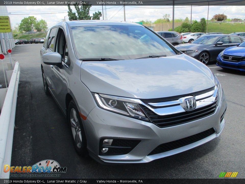 2019 Honda Odyssey EX-L Lunar Silver Metallic / Gray Photo #7