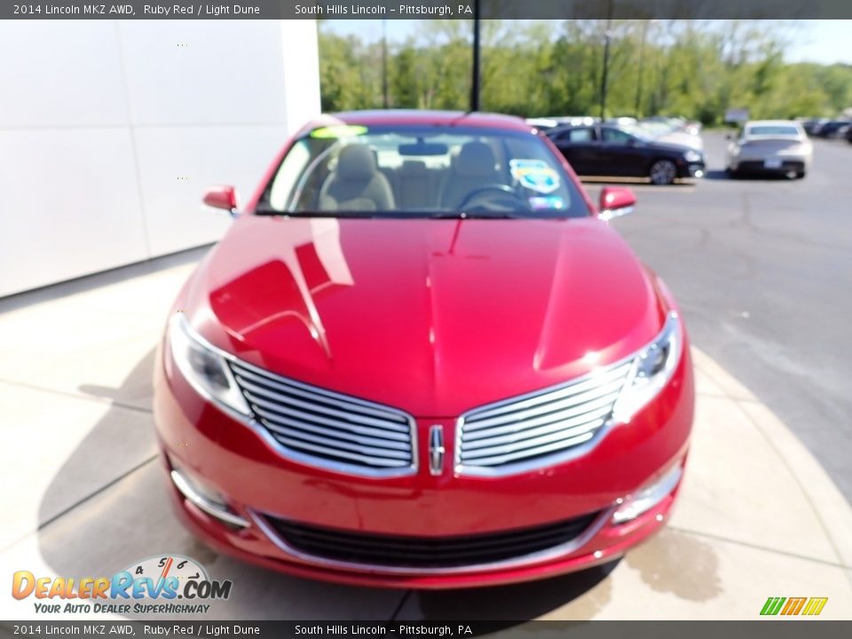 2014 Lincoln MKZ AWD Ruby Red / Light Dune Photo #8