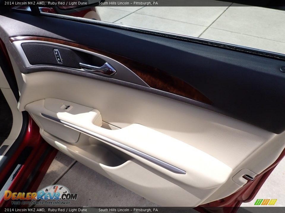 2014 Lincoln MKZ AWD Ruby Red / Light Dune Photo #12