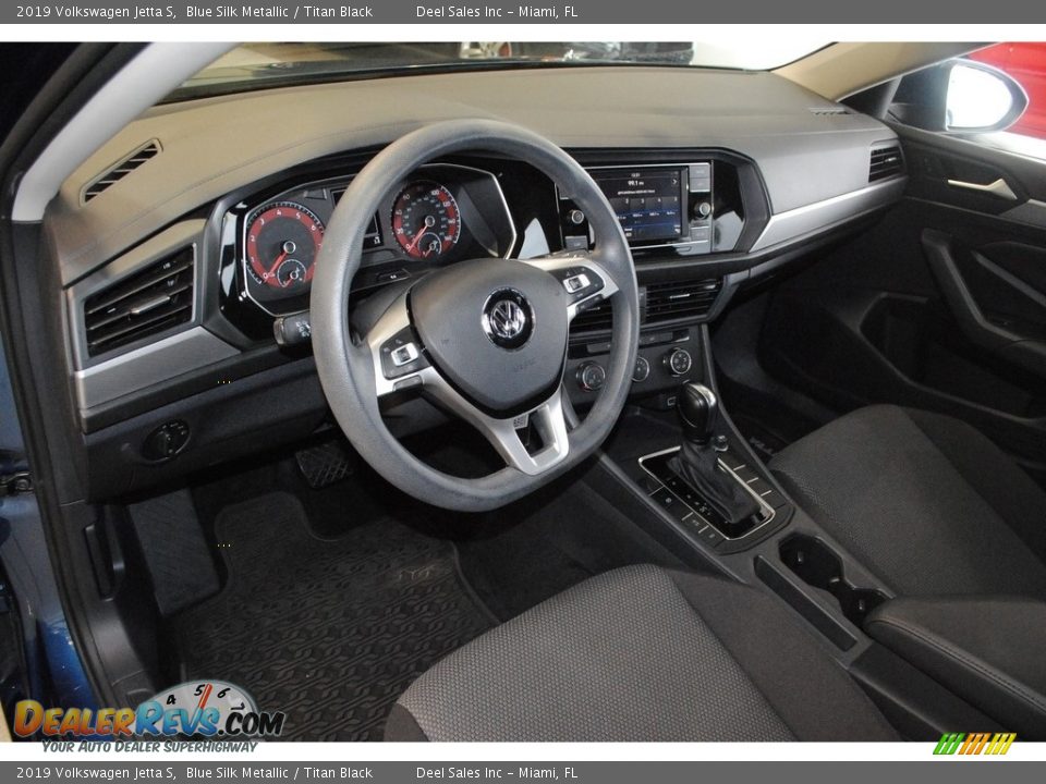 2019 Volkswagen Jetta S Blue Silk Metallic / Titan Black Photo #14