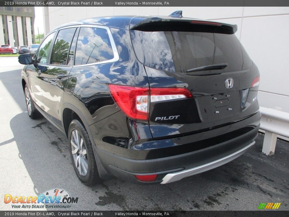 2019 Honda Pilot EX-L AWD Crystal Black Pearl / Black Photo #3