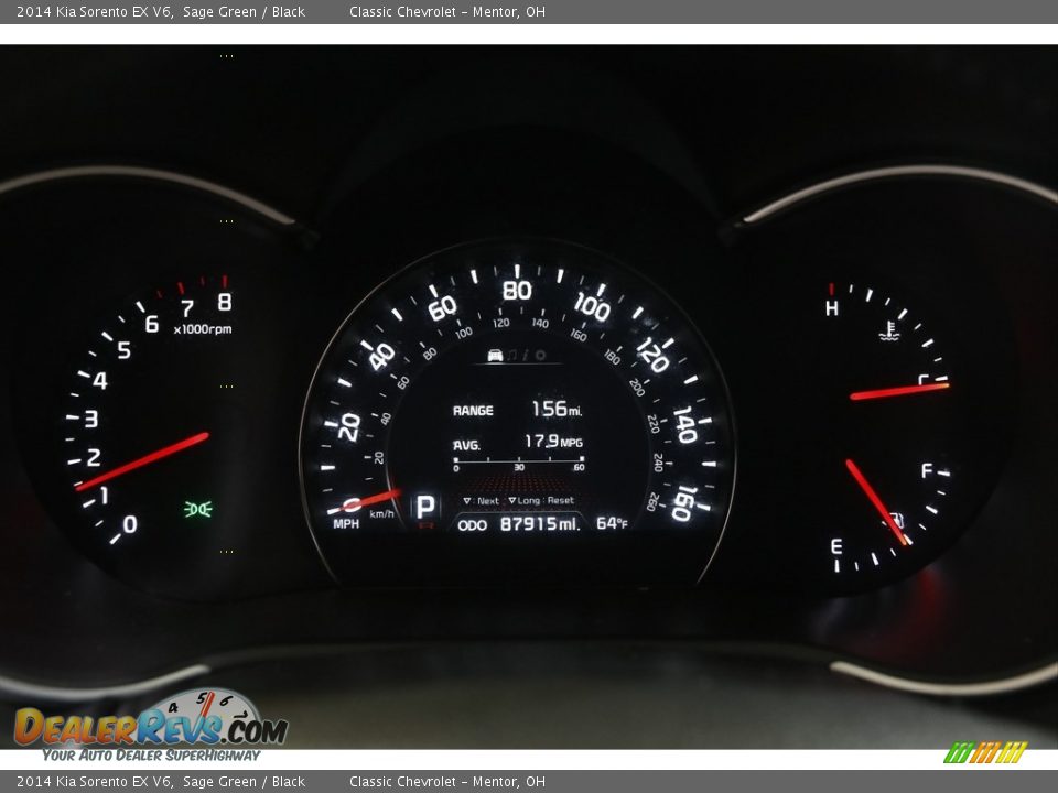 2014 Kia Sorento EX V6 Gauges Photo #8