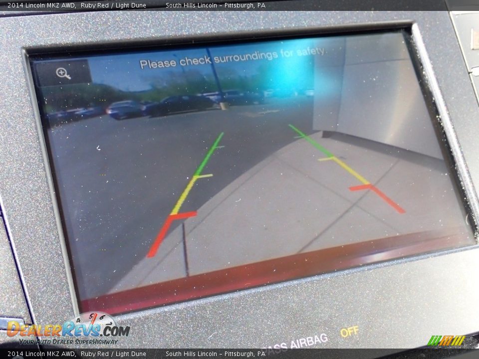 2014 Lincoln MKZ AWD Ruby Red / Light Dune Photo #25