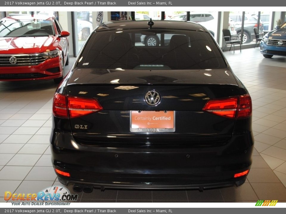 2017 Volkswagen Jetta GLI 2.0T Deep Black Pearl / Titan Black Photo #7