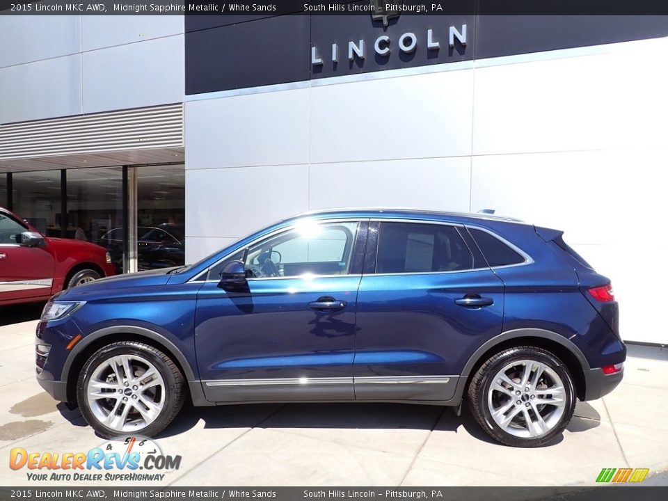 2015 Lincoln MKC AWD Midnight Sapphire Metallic / White Sands Photo #2