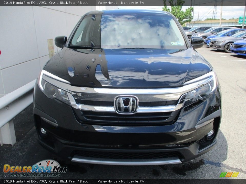 2019 Honda Pilot EX-L AWD Crystal Black Pearl / Black Photo #9