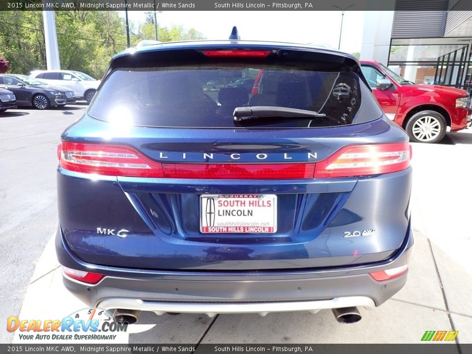 2015 Lincoln MKC AWD Midnight Sapphire Metallic / White Sands Photo #4