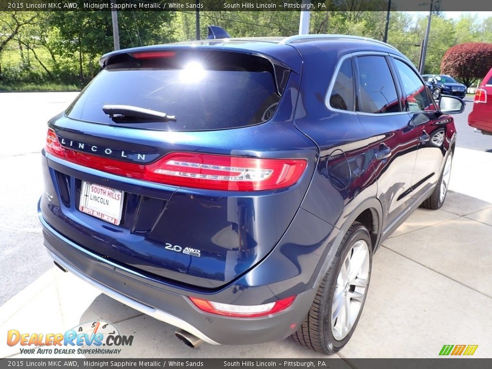 2015 Lincoln MKC AWD Midnight Sapphire Metallic / White Sands Photo #6