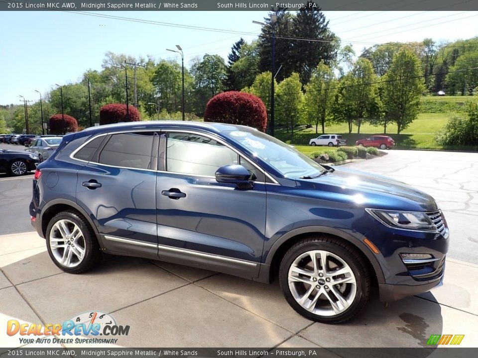 2015 Lincoln MKC AWD Midnight Sapphire Metallic / White Sands Photo #7