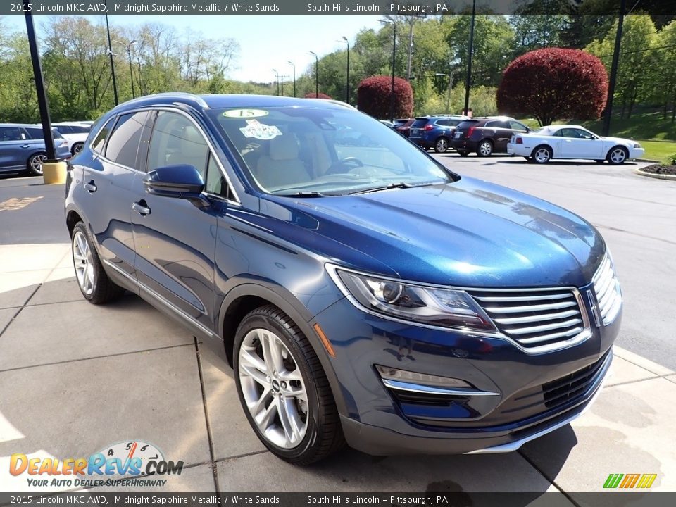 2015 Lincoln MKC AWD Midnight Sapphire Metallic / White Sands Photo #8