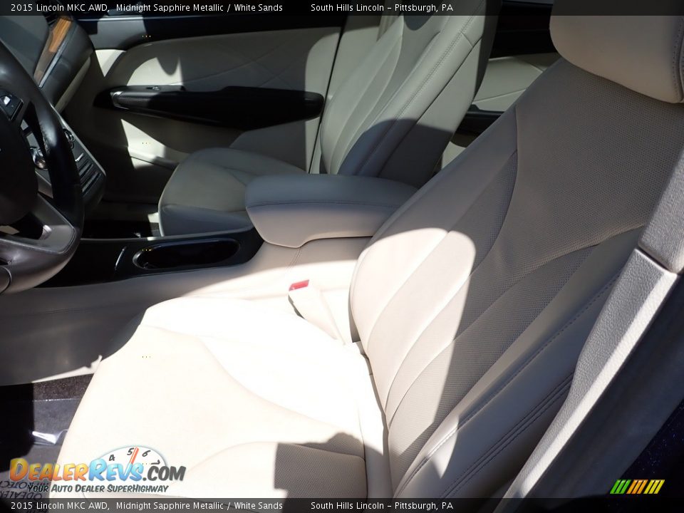 2015 Lincoln MKC AWD Midnight Sapphire Metallic / White Sands Photo #15