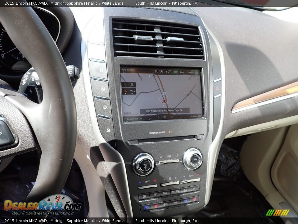 2015 Lincoln MKC AWD Midnight Sapphire Metallic / White Sands Photo #23