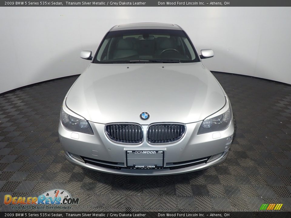 2009 BMW 5 Series 535xi Sedan Titanium Silver Metallic / Grey Dakota Leather Photo #6