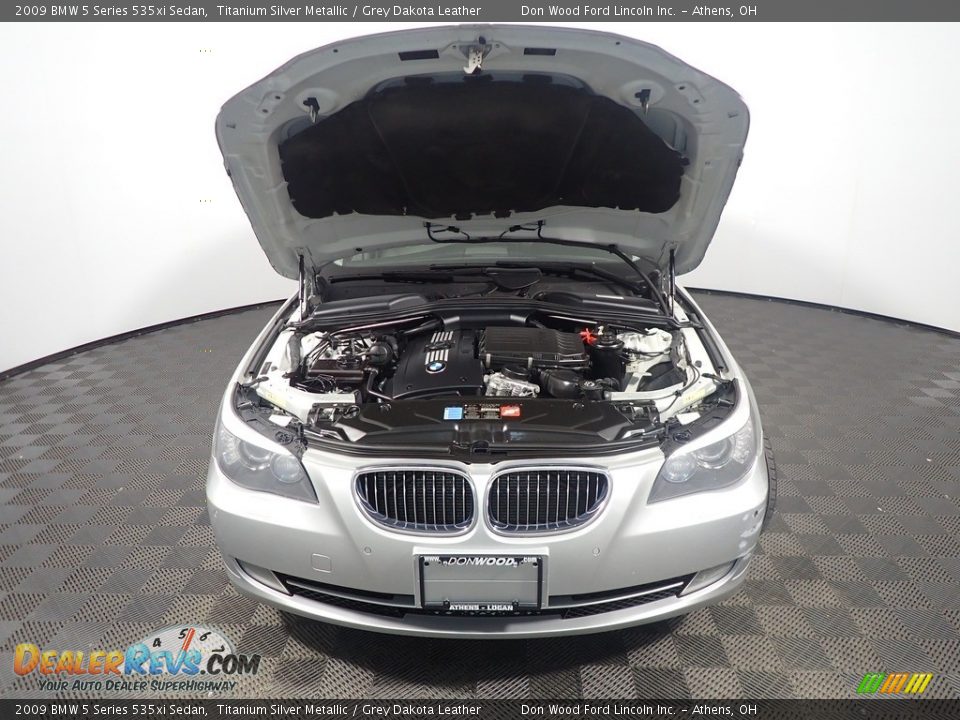 2009 BMW 5 Series 535xi Sedan Titanium Silver Metallic / Grey Dakota Leather Photo #7