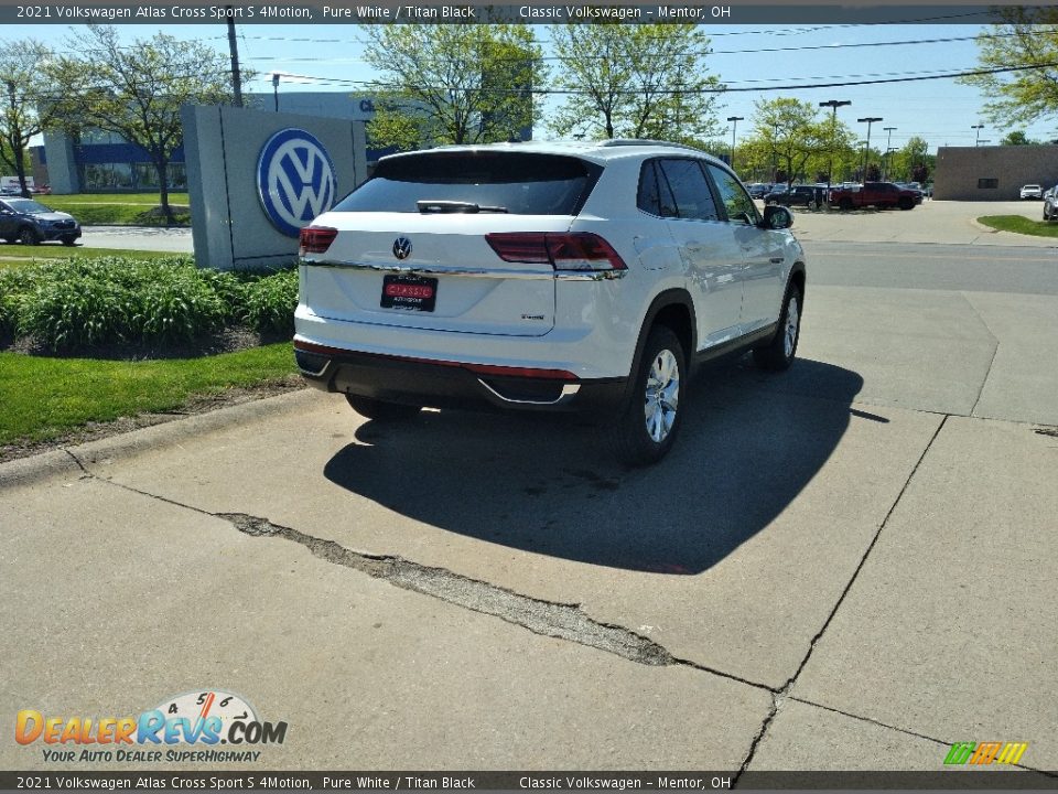 2021 Volkswagen Atlas Cross Sport S 4Motion Pure White / Titan Black Photo #2