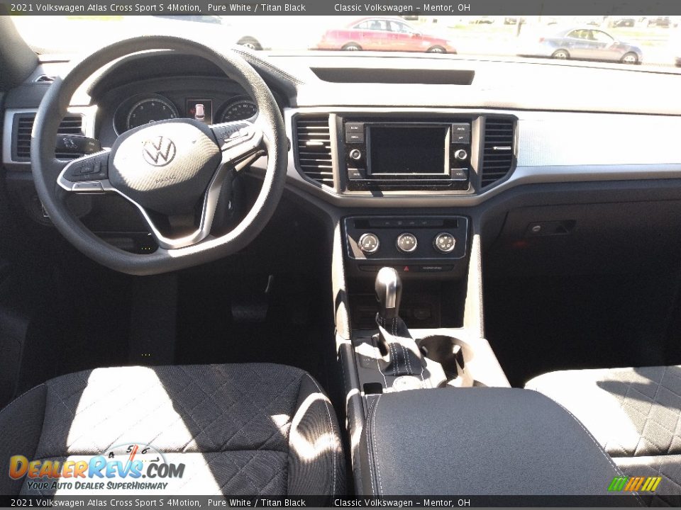 2021 Volkswagen Atlas Cross Sport S 4Motion Pure White / Titan Black Photo #3