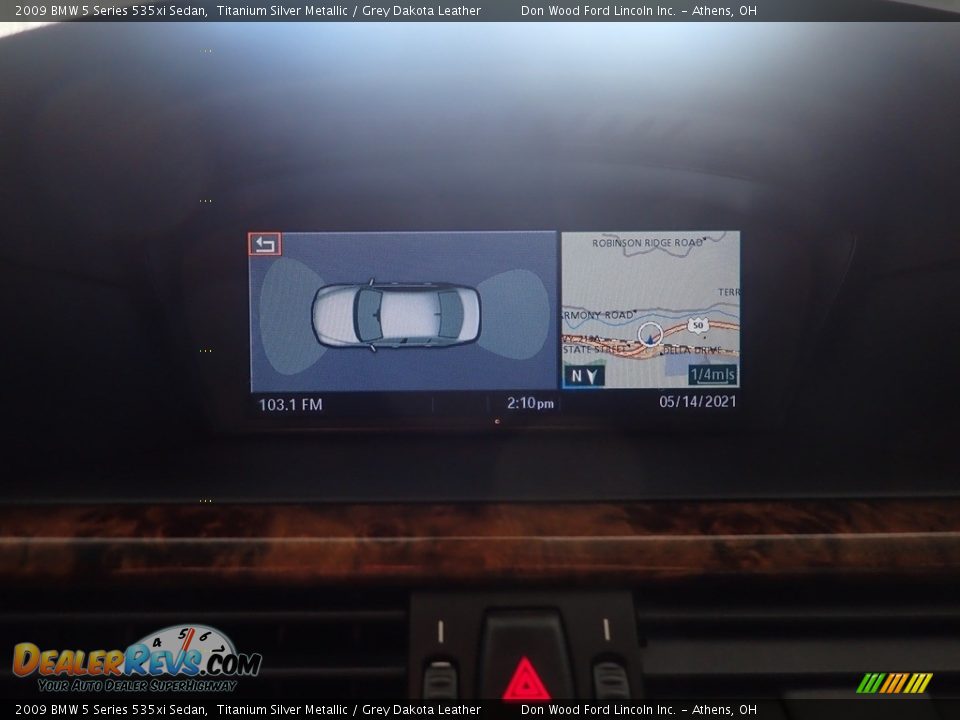 2009 BMW 5 Series 535xi Sedan Titanium Silver Metallic / Grey Dakota Leather Photo #27