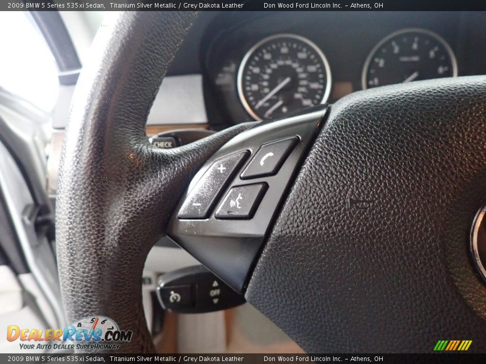 2009 BMW 5 Series 535xi Sedan Titanium Silver Metallic / Grey Dakota Leather Photo #30