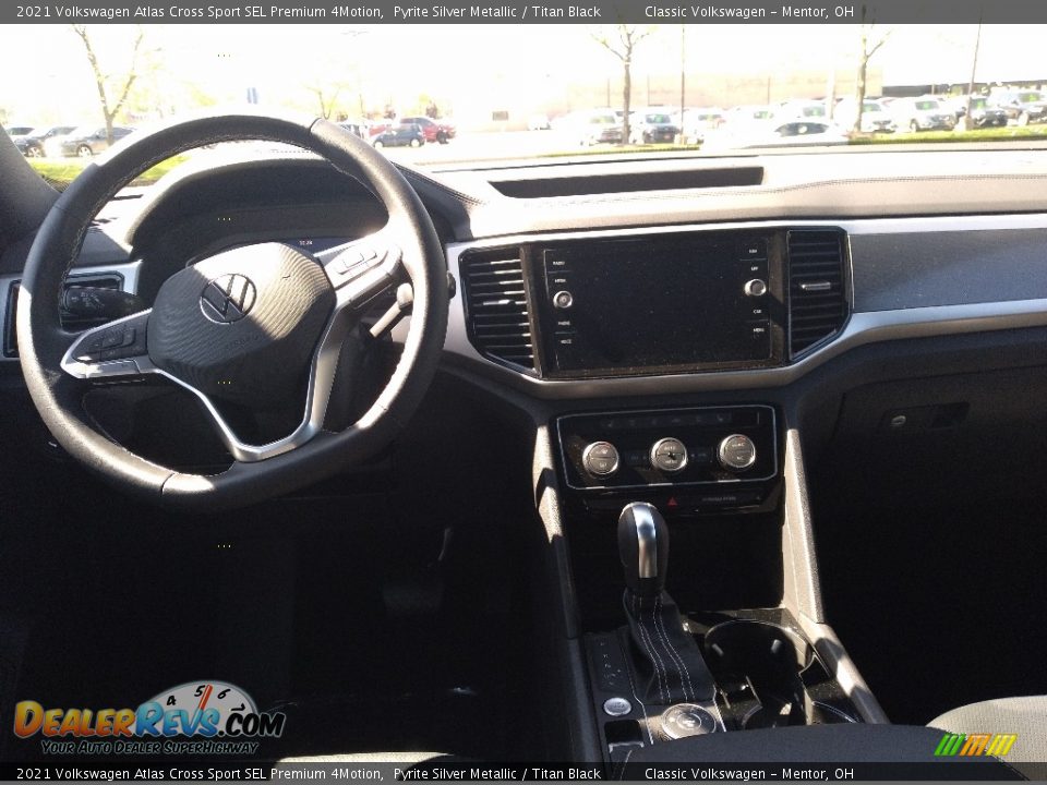 2021 Volkswagen Atlas Cross Sport SEL Premium 4Motion Pyrite Silver Metallic / Titan Black Photo #3