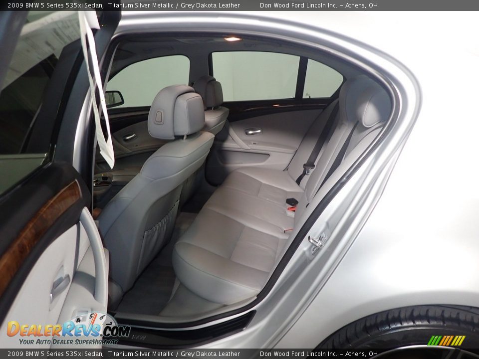 2009 BMW 5 Series 535xi Sedan Titanium Silver Metallic / Grey Dakota Leather Photo #35