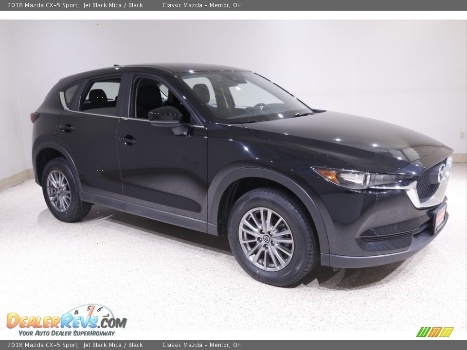 2018 Mazda CX-5 Sport Jet Black Mica / Black Photo #1