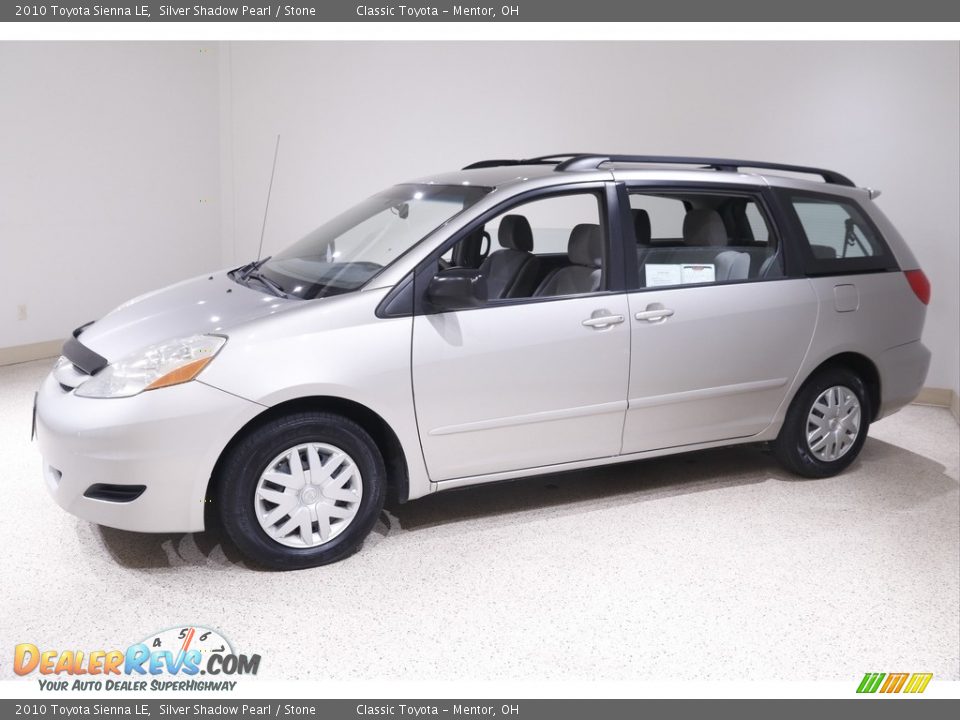 2010 Toyota Sienna LE Silver Shadow Pearl / Stone Photo #3