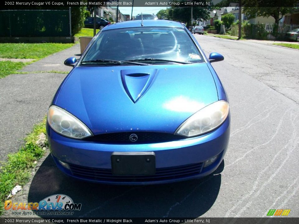 2002 Mercury Cougar V6 Coupe French Blue Metallic / Midnight Black Photo #1