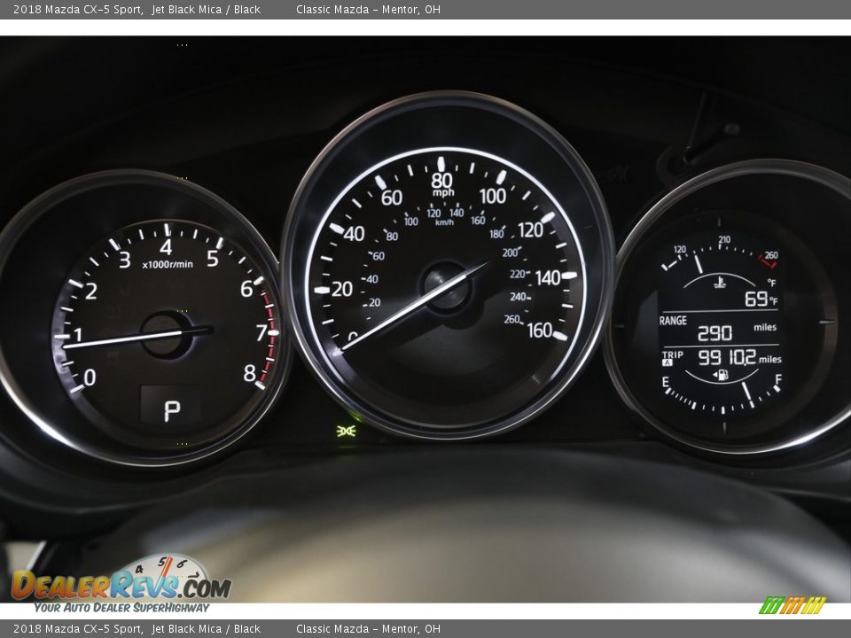 2018 Mazda CX-5 Sport Jet Black Mica / Black Photo #8
