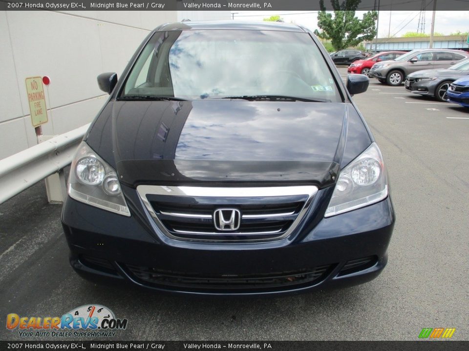 2007 Honda Odyssey EX-L Midnight Blue Pearl / Gray Photo #8