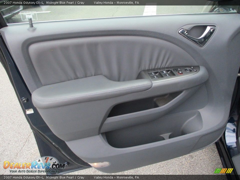 2007 Honda Odyssey EX-L Midnight Blue Pearl / Gray Photo #10