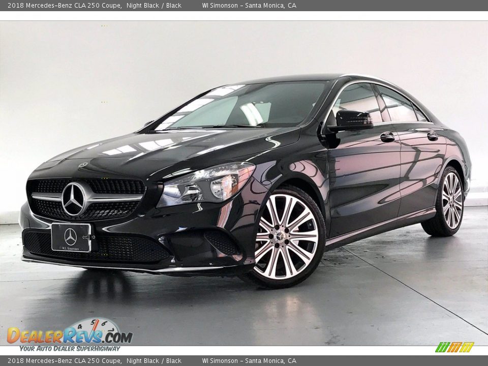 2018 Mercedes-Benz CLA 250 Coupe Night Black / Black Photo #12