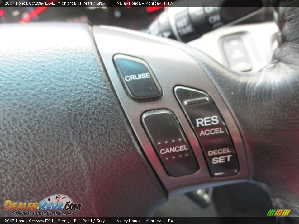 2007 Honda Odyssey EX-L Midnight Blue Pearl / Gray Photo #17