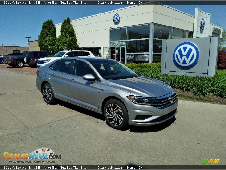 2021 Volkswagen Jetta SEL Pyrite Silver Metallic / Titan Black Photo #1
