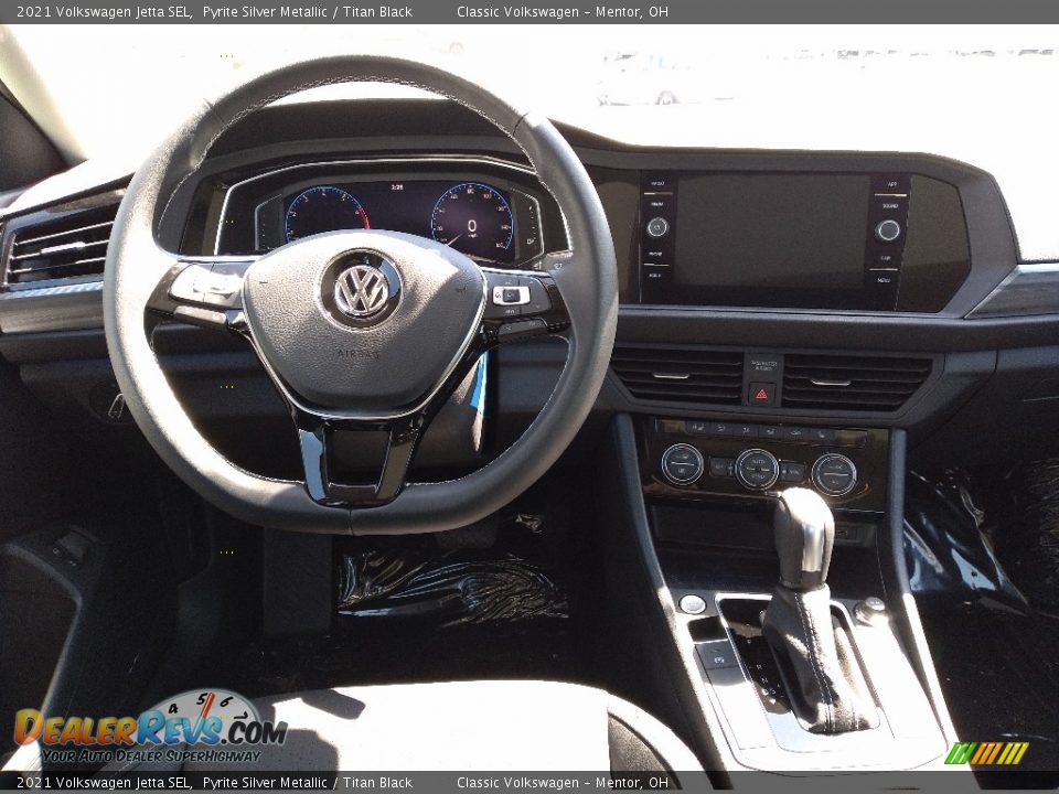 2021 Volkswagen Jetta SEL Pyrite Silver Metallic / Titan Black Photo #3