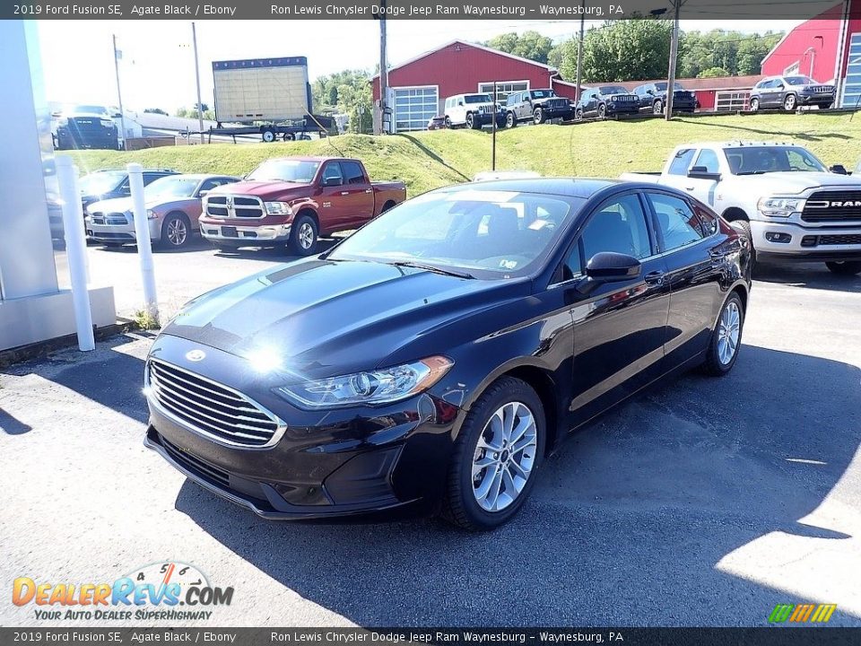 2019 Ford Fusion SE Agate Black / Ebony Photo #1