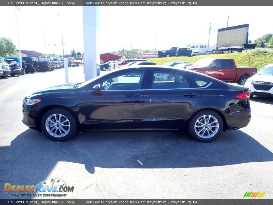 2019 Ford Fusion SE Agate Black / Ebony Photo #3